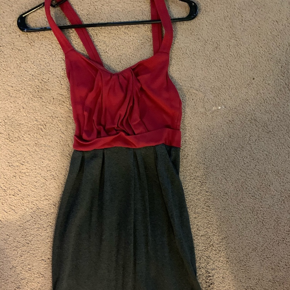 Red and gray Anthropologie dress xs